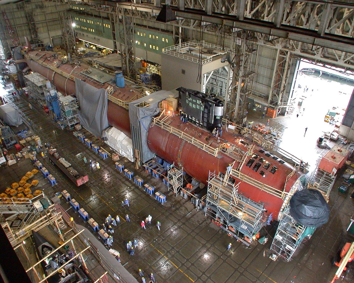 Submarine Virginia (SSN 774) under construction